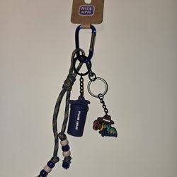 Handmade Gym Bag Purse Charm Keychain