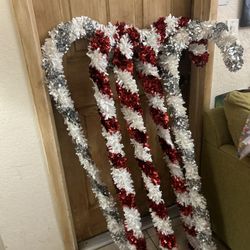 Four Foot Candy Canes. Christmas decorations you could use them just about anywhere.