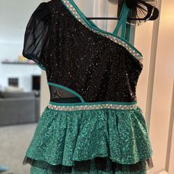 Weissman Black Sequin Dance Dress / Kids Halloween Costume