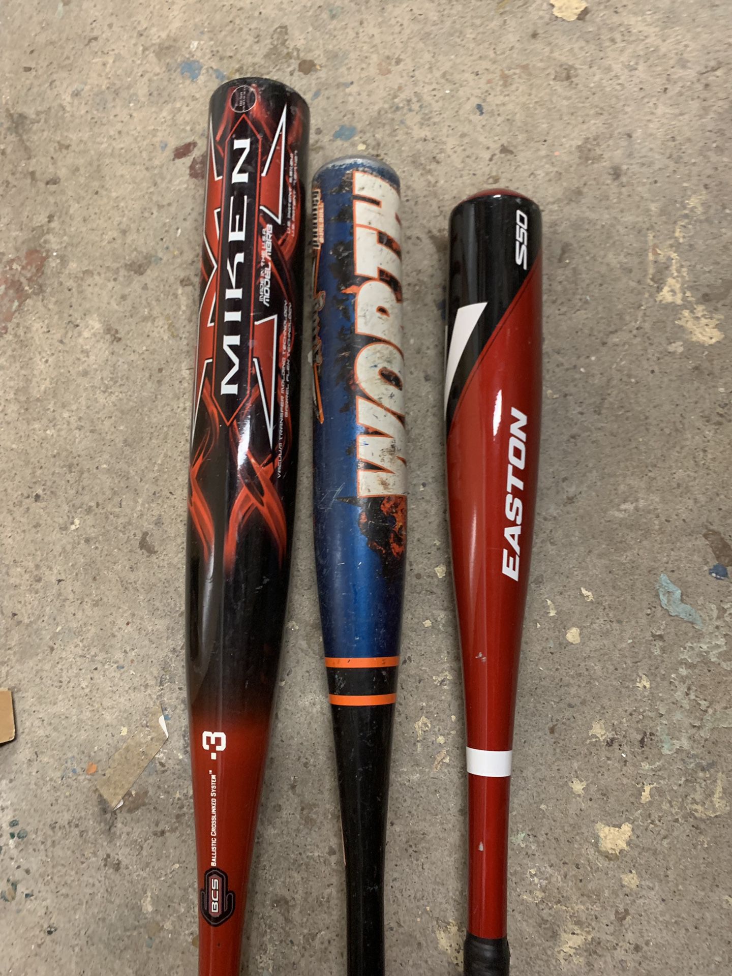3- baseball bats