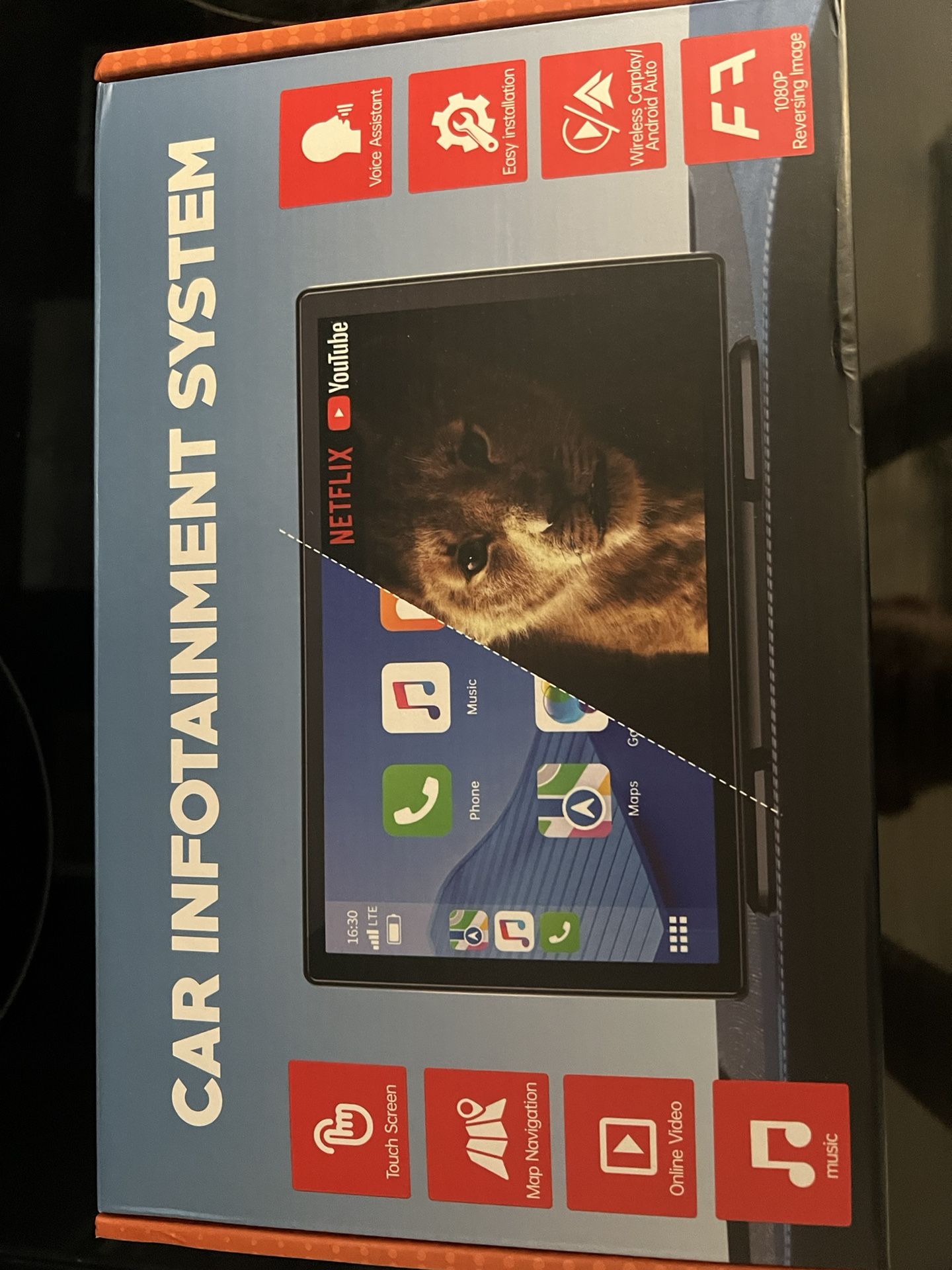 9'' Carplay Screen with Netflix YouTube and 1080P Backup Camera