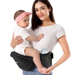 HKAI Baby Hip Carrier with Adjustable Waistband & Breathable Mesh