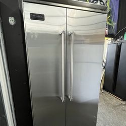 Viking Professional Side By Side Built In 42” Refrigerator Open Box