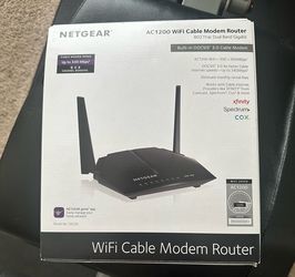 Netgear AC1200 WiFi Cable Modem Router (Model C6220) - Great Condition