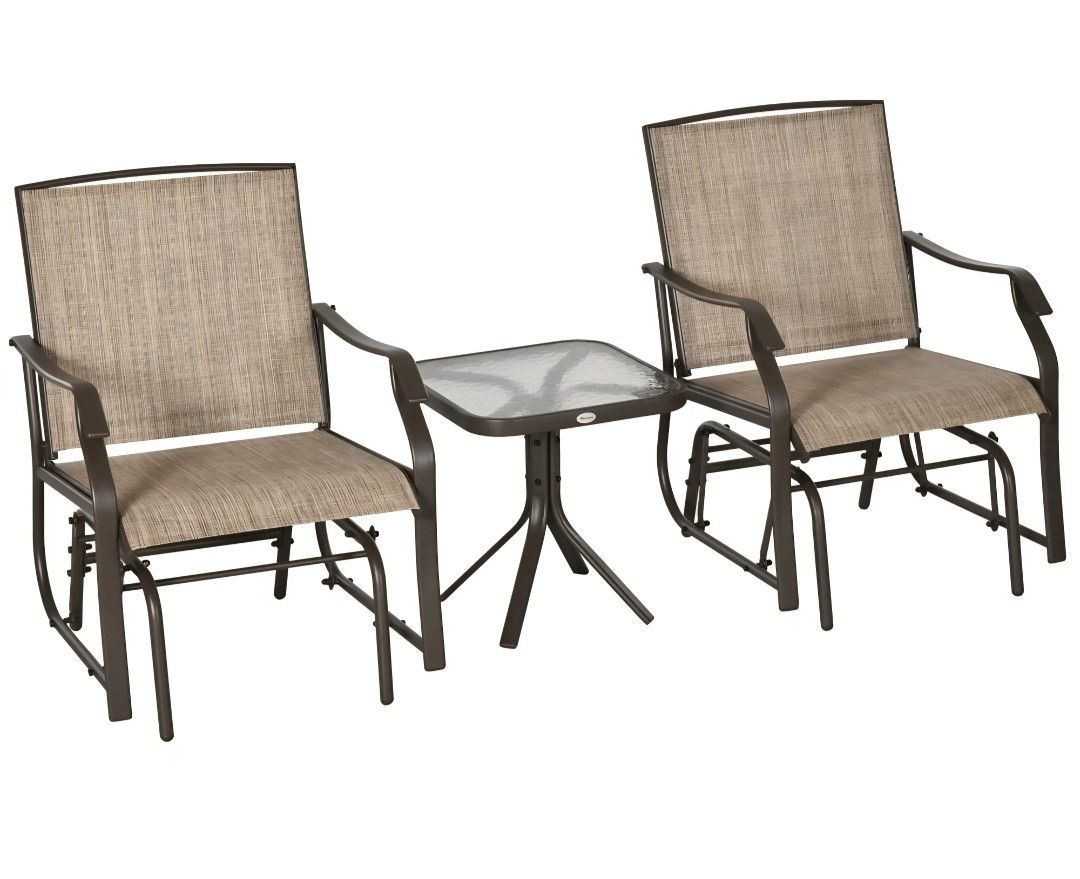 3pc Glider Chairs 