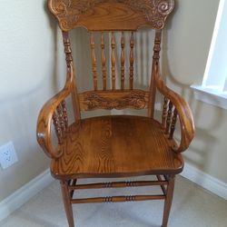 Oak Accent Chair