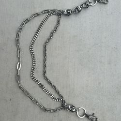 Skull Triple Belt/Wallet Chain