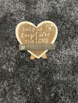 Wedding Sign Hashtag And Chalk Pen