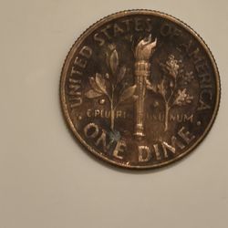1991 D Roosevelt Reverse Copper Dime: