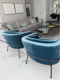 AQUA ACCENT CHAIRS (Set of 2)