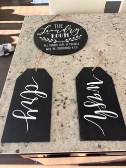 Laundry Room Sign Set of 3