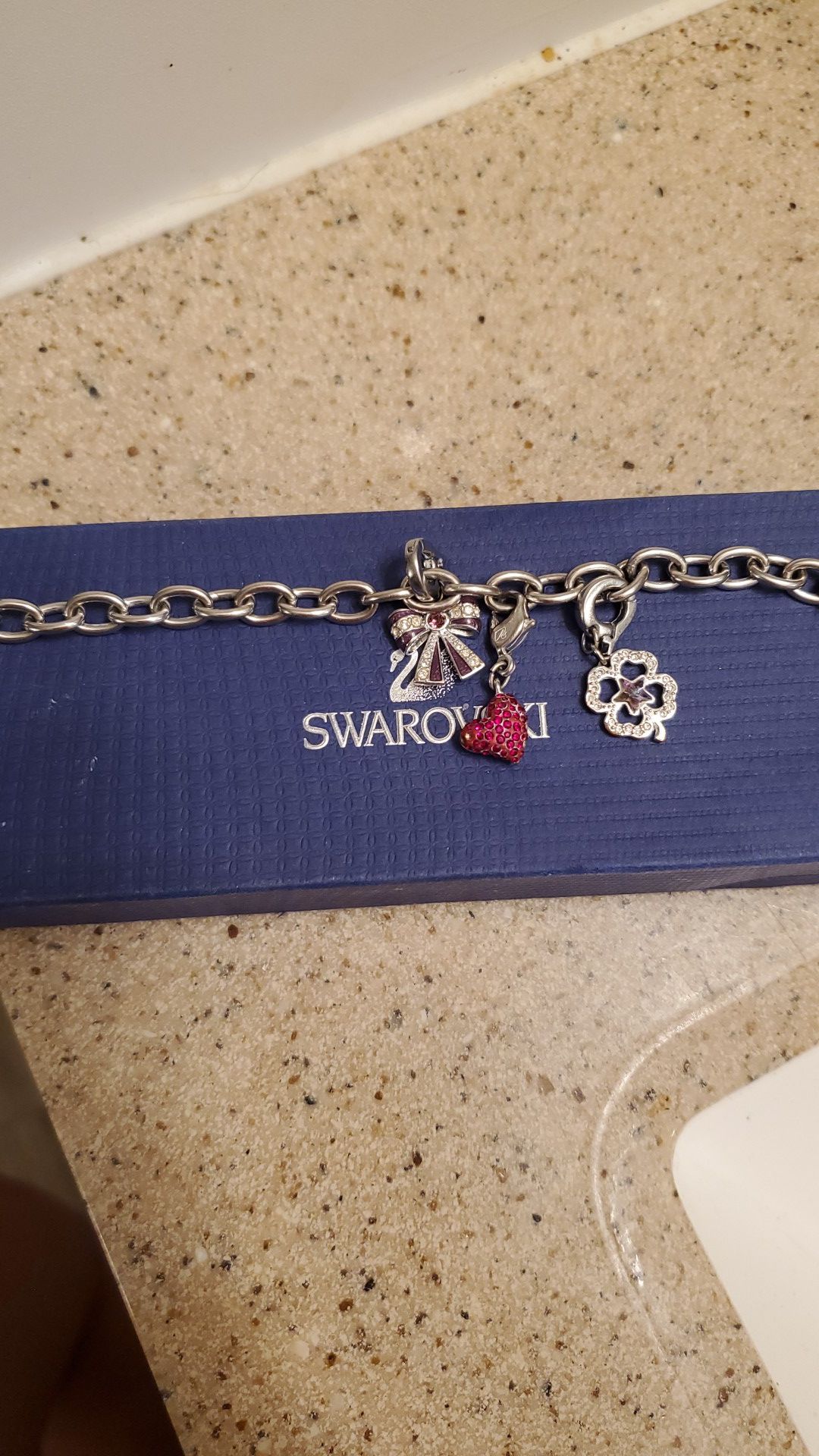 Swarovski charm bracelet