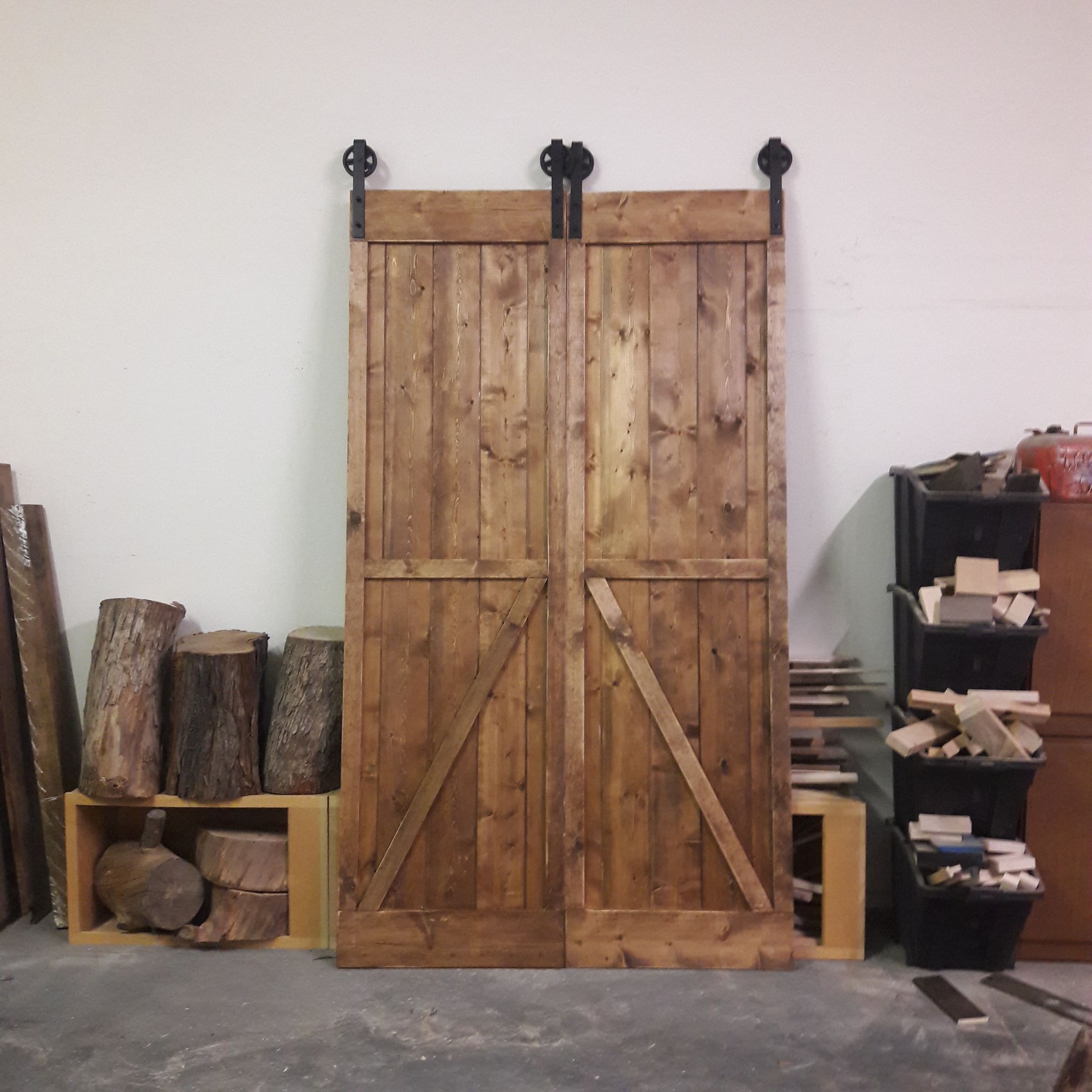 Handmade sliding barn door