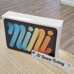 Apple IPad Mini 6 Brand New Tablet - $1 DOWN TODAY, NO CREDIT NEEDED