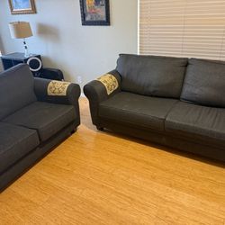 Dark Blue Couch 2 Piece