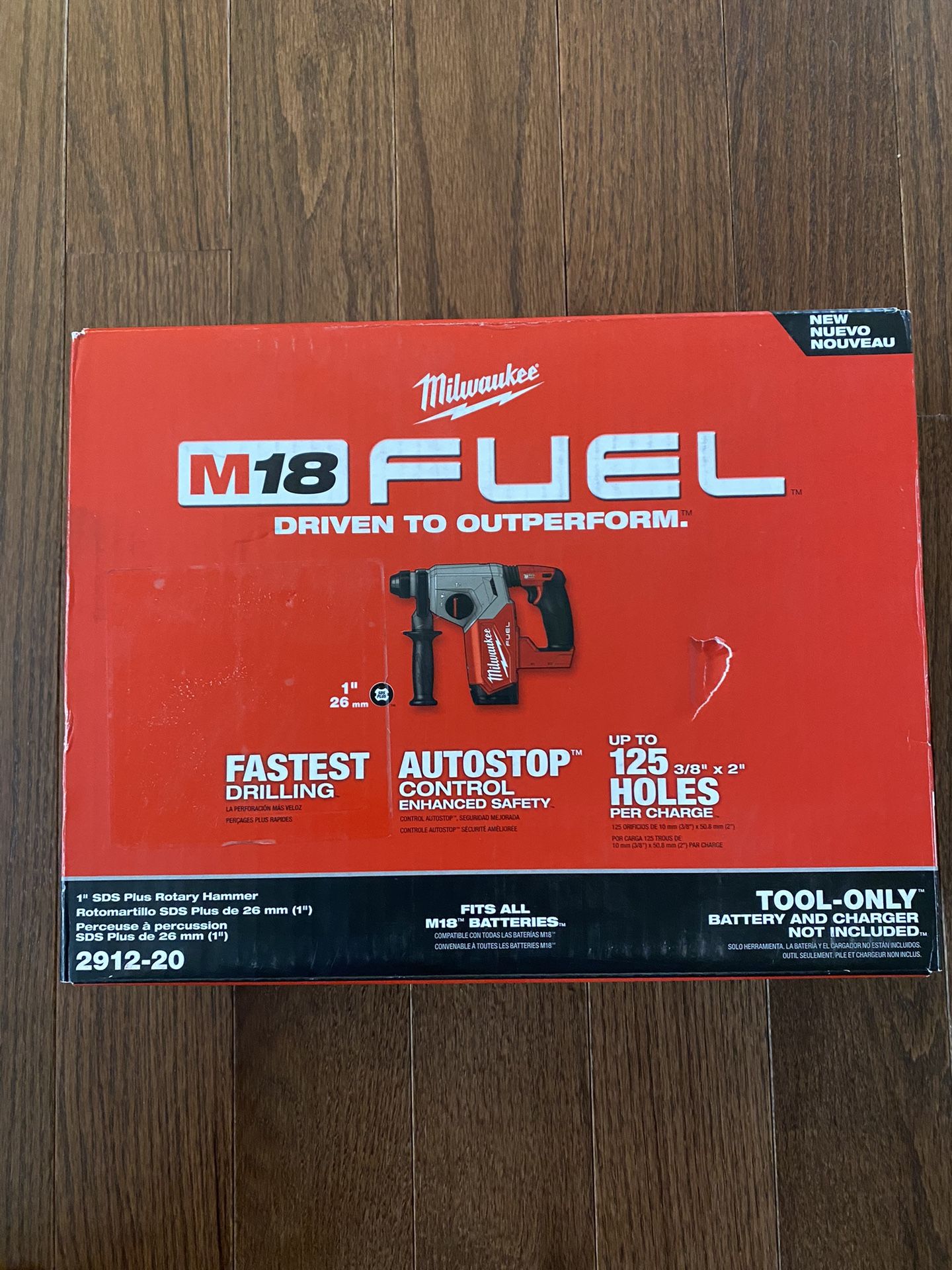 Milwaukee M18 FUEL 18V Lithium-Ion Brushless Cordless 1 in. SDS-Plus Rotary Hammer (Tool-Only)