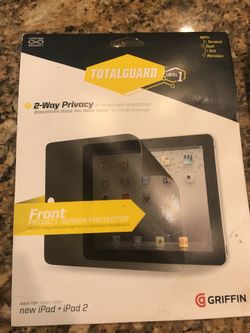 iPad privacy screen plus cover