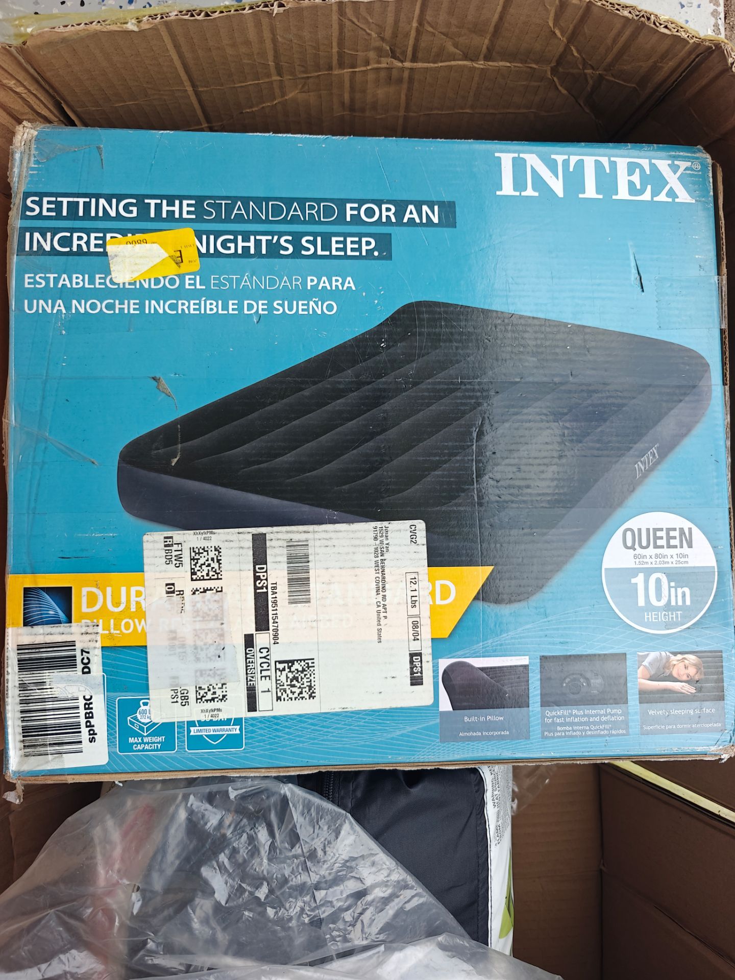 Intex Dura Beam Standard Pillow Rest Classic Airbed Mattress