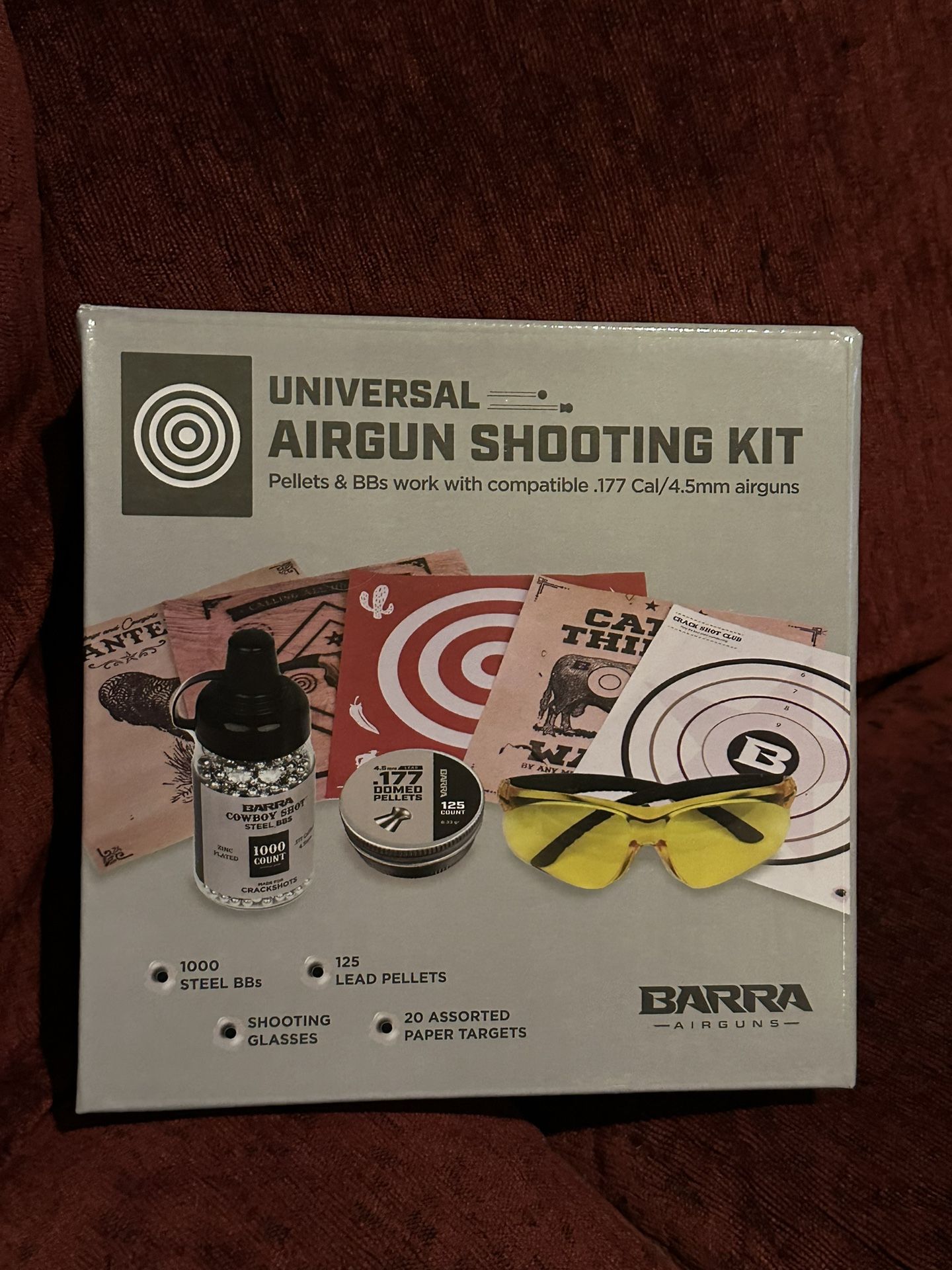 New Barra BB AND PELLET KIT W GLASSES AND 20 Targets