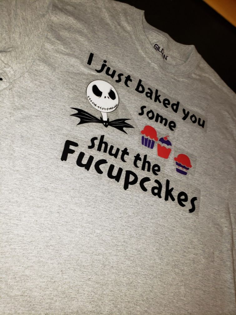 Funny shirt nightmare before Christmas shut the cupcakes shit