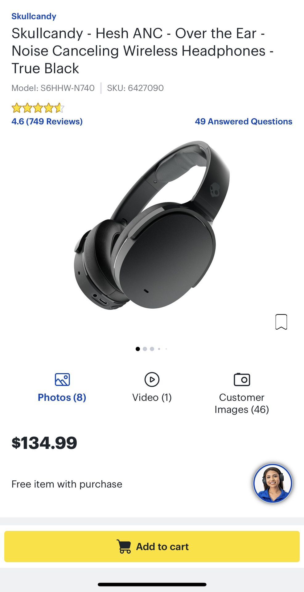 SkullCandy Hesh ANC Wireless Headphones > Milwaukee Dewalt Craftsman Makita Ryobi Stanley Rigid Fuel 20V 12V M18 M12