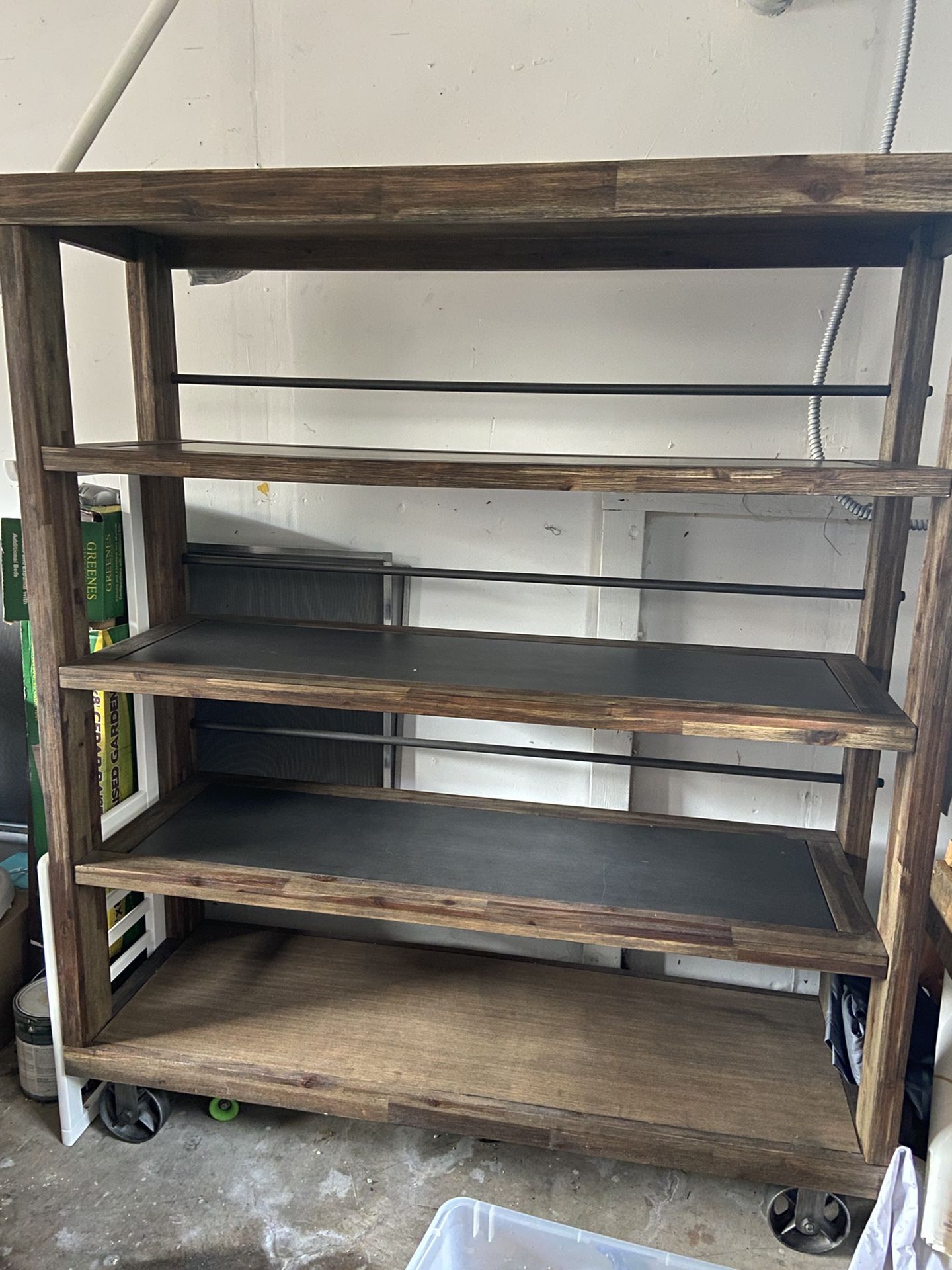 Living spaces industrial shelving unit