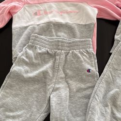 Champion Little Girls Legging Sets with Fleece and Jersey Hooded Tops Toddler Girls Kids Clothes