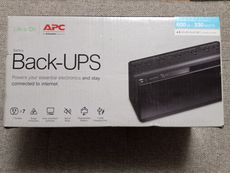 New Electronics Backup Battery By APC