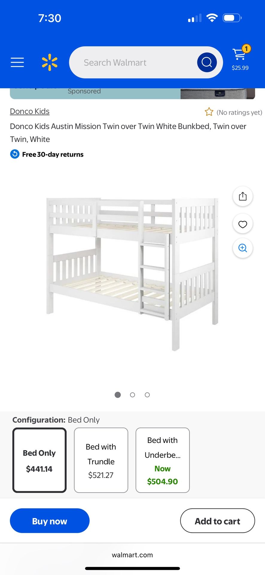 Kids Bunk Bed 