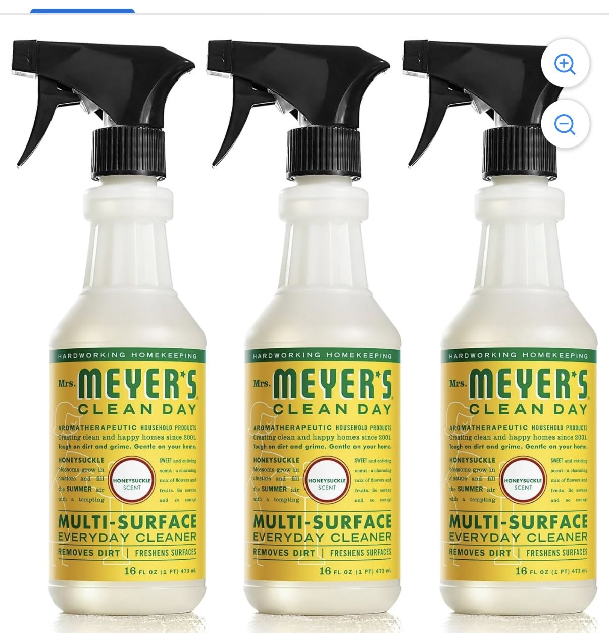 MRS. MEYER'S CLEAN DAY All-Purpose Cleaner Spray, Honeysuckle (16 Fl Oz (Pack of 3))