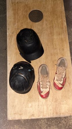 Helmet and cleats