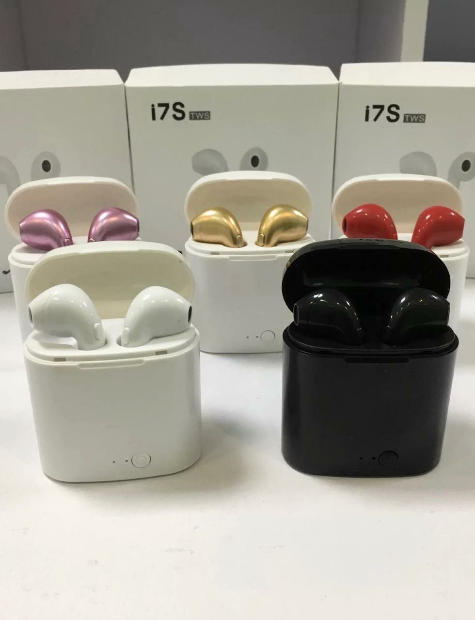 i7S Wireless Bluetooth Headphone Earbuds For iPhone,Android,LG,LAPTOP With Charging BOX UNIVERSAL 5 🔥🔥 HOT 🔥DIFFERENT🔥COLORS 🔥🔥🔥