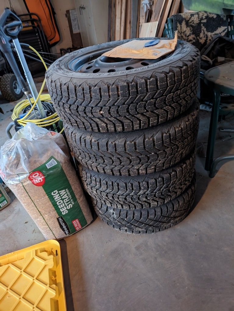 Snow tires and rims 205/60r16 fits Chevy Cruze