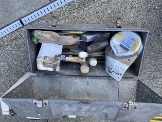 Sheet Rock Tools And Tool Box