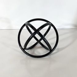 5.5” Black Orb | Decorative Ball | Home Decor Accent
