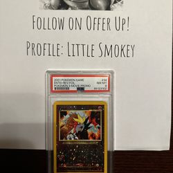 Pokémon PSA 8 Entei Reverse Holo Movie Promo - Pokémon Movie 3