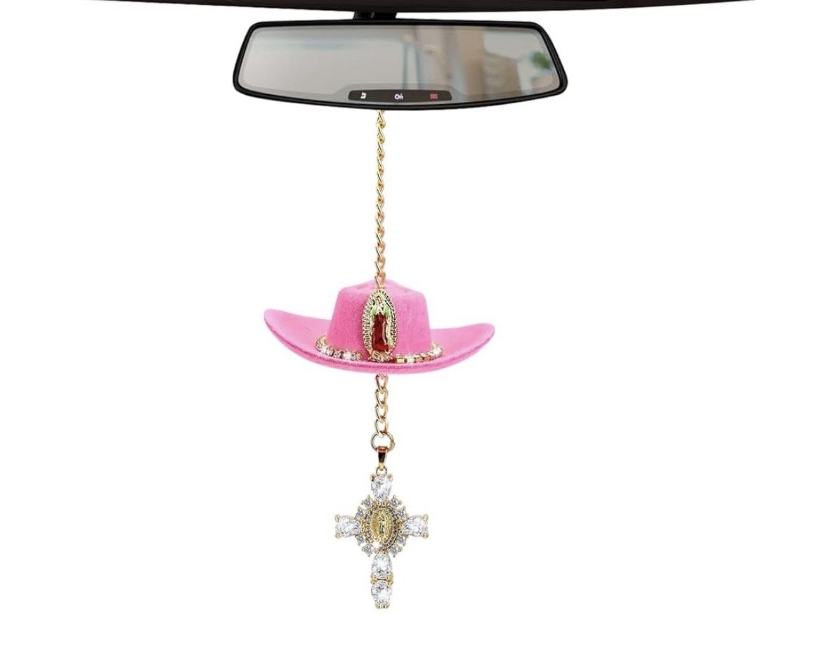 Mini Cowboy Hat Car Charm New