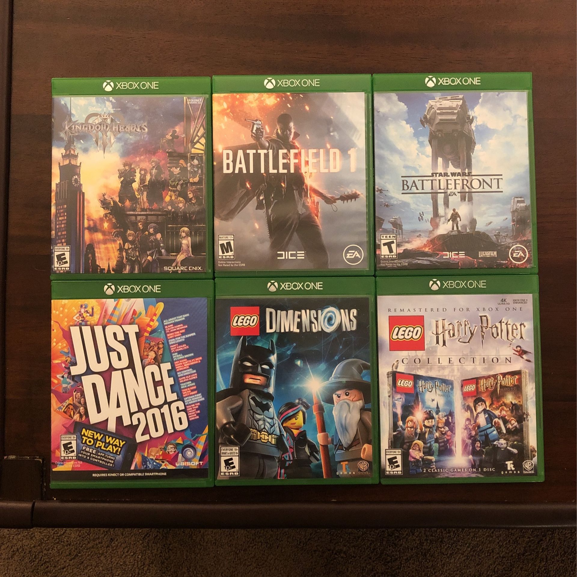 Xbox Games - Star Wars Battlefront, Battlefield 1, Lego Harry Potter, and more