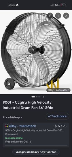 36 inch heavy duty fan