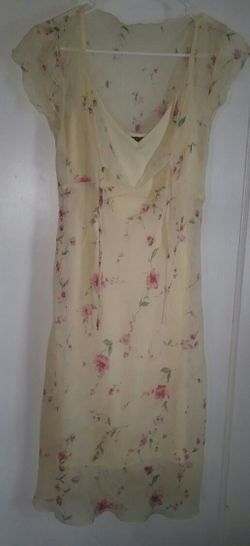 Rampage yellow flower dress size 11