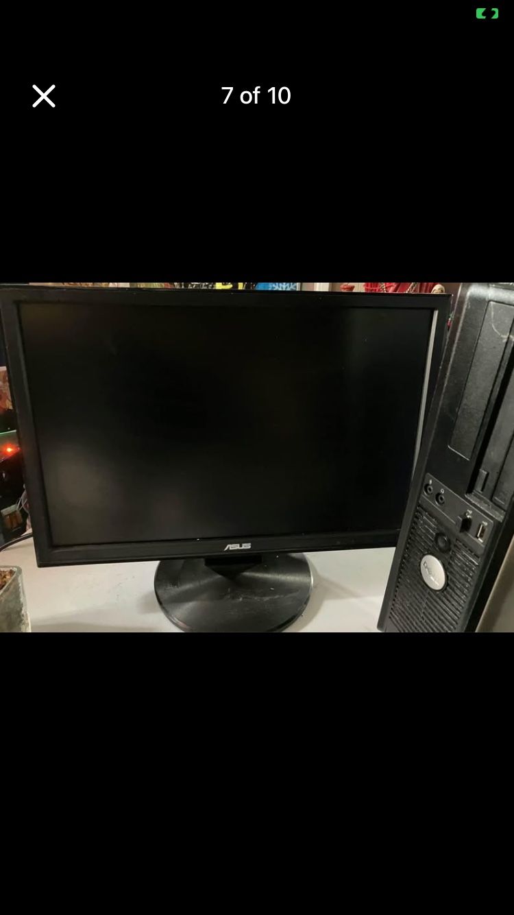Dell tower w/Asus Monitor