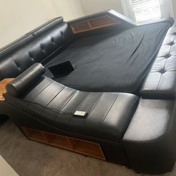 King Size Bed Frame With Massage Chair