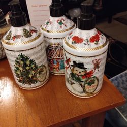 3 Piece Xmas Hand Soap All For 20