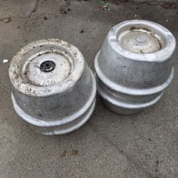 Vintage Adolph Coors Golden Colorado Aluminum Beer Kegs - Set of 2