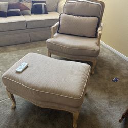 Chair With Ottoman 