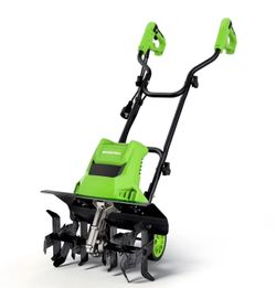 WORKPRO 12.5Amp Electric Corded Tiller Electric Tiller Cultivator 16" W x 8.7" D