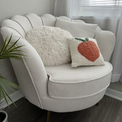 Beige Accent Chair 