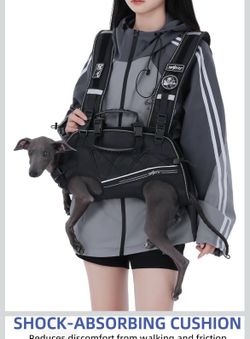 Wakytu Dog Lift Harness size XL for Dog Backpack Carrier Adjustable Padded Breathable Straps for Dogs, Disabled, Joint Injuries, Arthritis,XL(24-35LBS