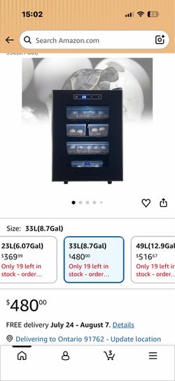 GOYOJO 33L Reptile Egg Incubator, Digital Incubator with Automatic Temperature Control & LED Display, Heating and Cooling 10–40°C, Large Capacity Incu