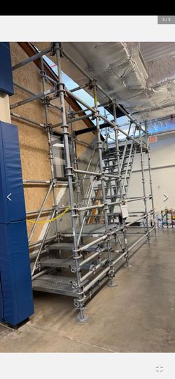 Scaffolding.  Already taken apart